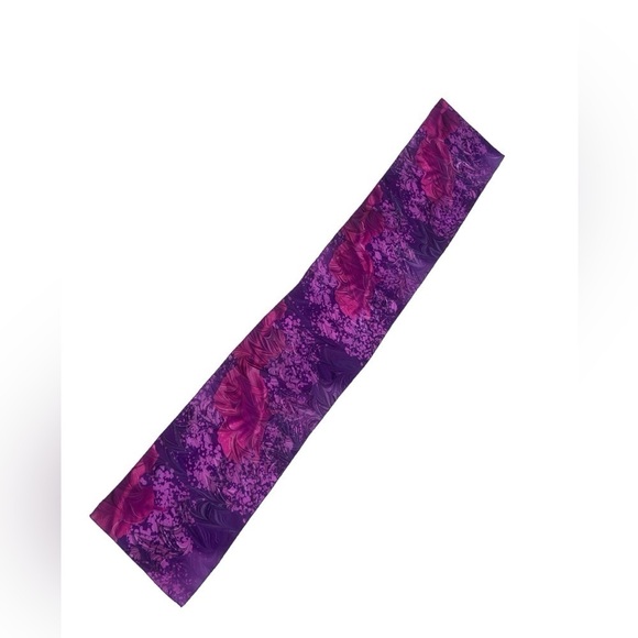 Nwot Chena River hand marbleized silk purple & berry rectangular - Picture 5 of 8